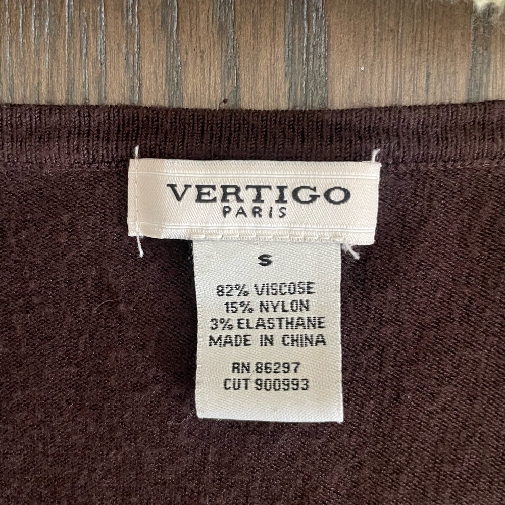 Vertigo Paris Chocolate Long Sleeve Dress - Picture 5 of 5